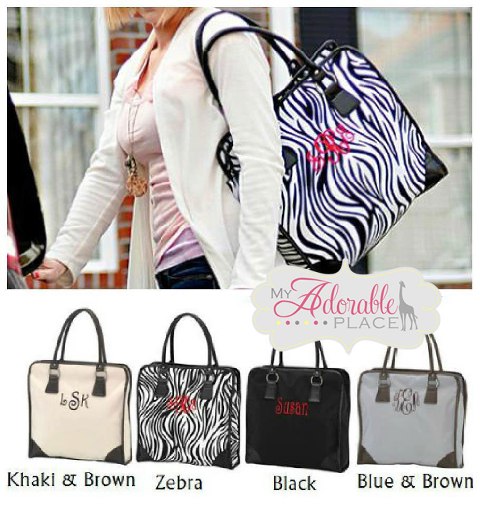 1005  Personalized Classic Shoulder Tote