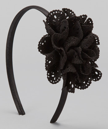 Black Eyelet  Headband