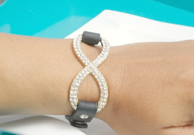 1025 Encrusted Infinity Bracelet